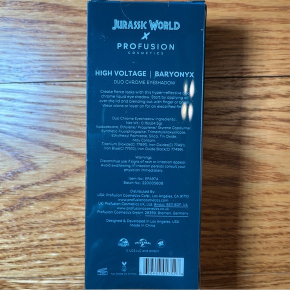 Profusion Cosmetics x Jurassic World High Voltage Duo Chrome Eyeshadow Lot of 3 - Picture 6 of 10
